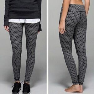 Lululemon Wunder Under Pant *full-on luon - Tri geo silver spoon black